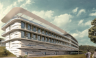 The artistic impression of the specialised hospital: