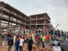 The building under construction in Kisenyi, Kampala, Uganda, that collapsed recently.