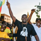 Andrew Ojok Oulanyah celebrating his political win with happy friends.<br />The opposition is crying foul - with NUP spokesperson Joel Ssenyonyi claiming that their agents had been arrested overnight by masked goons in addition to bribery and intimidation of voters. The NRM also rode on regional sentiments to campaign against the NUP candidate by telling the electorate that NUP supporters demonstrated against their son in Seattle. So now who looks like a miserable(foolish) looser? You join a game knowing very well that there is no free and fairness in such a process. Trouble is NUP like FDC certainly need to join the political game as do their minimal voters so that they can all receive that big and negotiable pot of money the legitimate opposition of NRM receives as political subsidy from the Uganda tax payer. In these hard times, everybody certainly needs free and easy(clean) money to make a living.